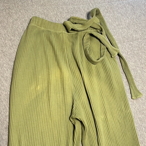 SOLD - Baserange Lhasa Ribbed Tie Waist Pants - Picture 9 of 11